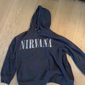 H&M Grey / Black Nirvana Hoodie
